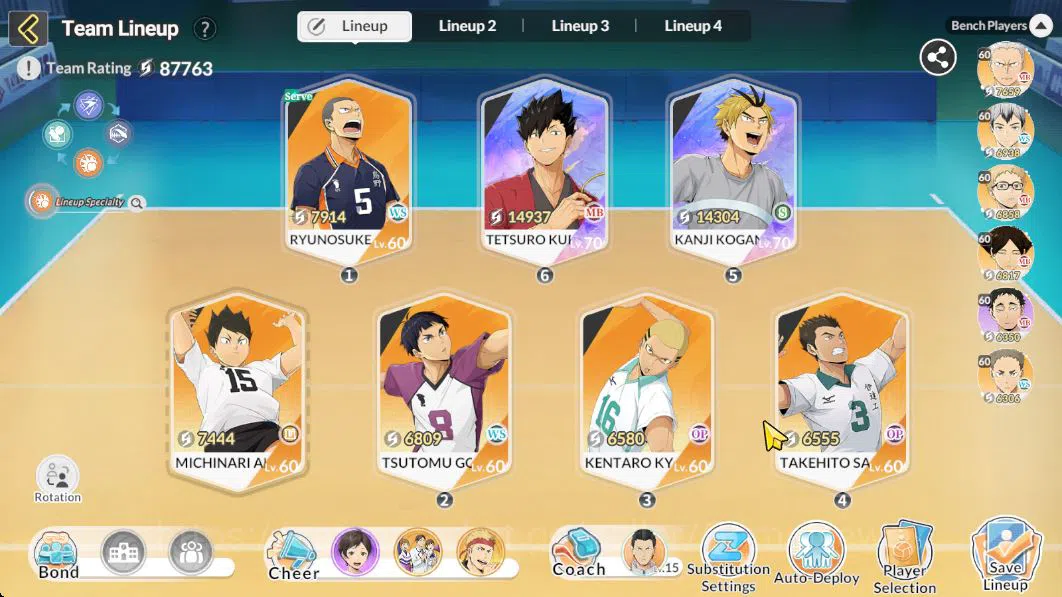 HAIKYU!! FLY HIGH Accounts SEA Lvl 43|2 SP (Kuroo Fw Festv,Kanji Sports Festv) 1 UR (Ushijima) 14 SSR 5