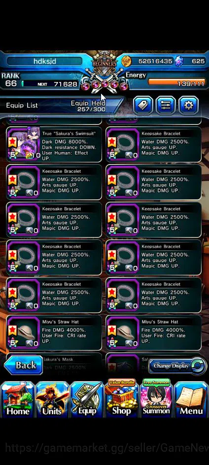 Grand Summoners Accounts Global|Rank 66|625 cc|15 Ascend+9 TW|[Chloe,Makoto image 6