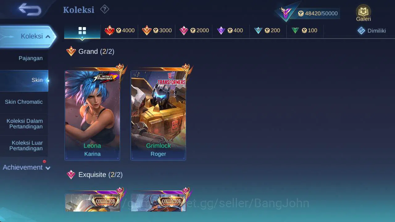 Mobile Legends: Bang Bang Accounts Skin 196, Hero 125 CC YSS, Lborn alucard, Venom GS image 16