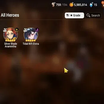 Epic Seven Accounts Limited Hero GLOBAL UnVerif|New Era|2 ML(Tidal Rift Elvira,SilverB Araminta)+Landy,Iseria,Etc|Poh