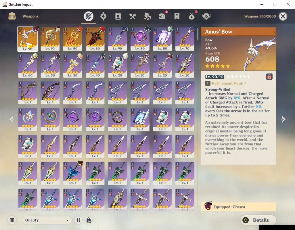 Genshin Impact Accounts AMERICA|AR 55|6 Limited + 4 (*5Weap)|[Mavuika,Navi image 12