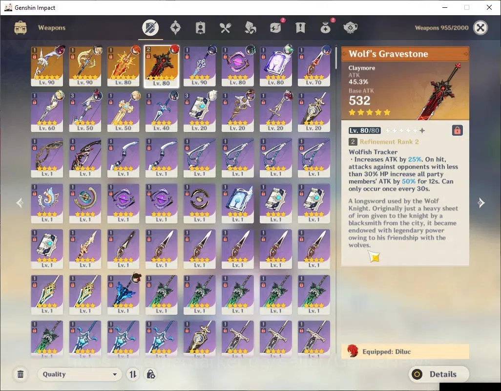 Genshin Impact Accounts AMERICA|AR 55|6 Limited + 4 (*5Weap)|[Mavuika,Navi image 15
