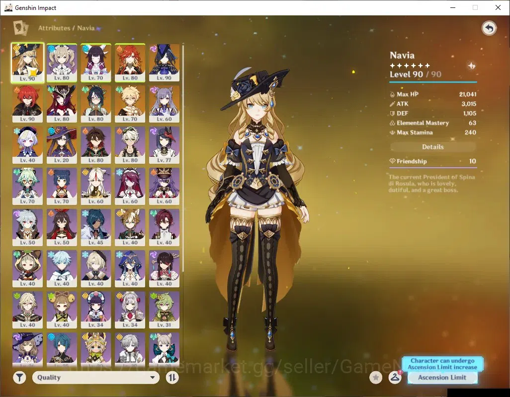 Genshin Impact Accounts AMERICA|AR 55|6 Limited + 4 (*5Weap)|[Mavuika,Navi image 4