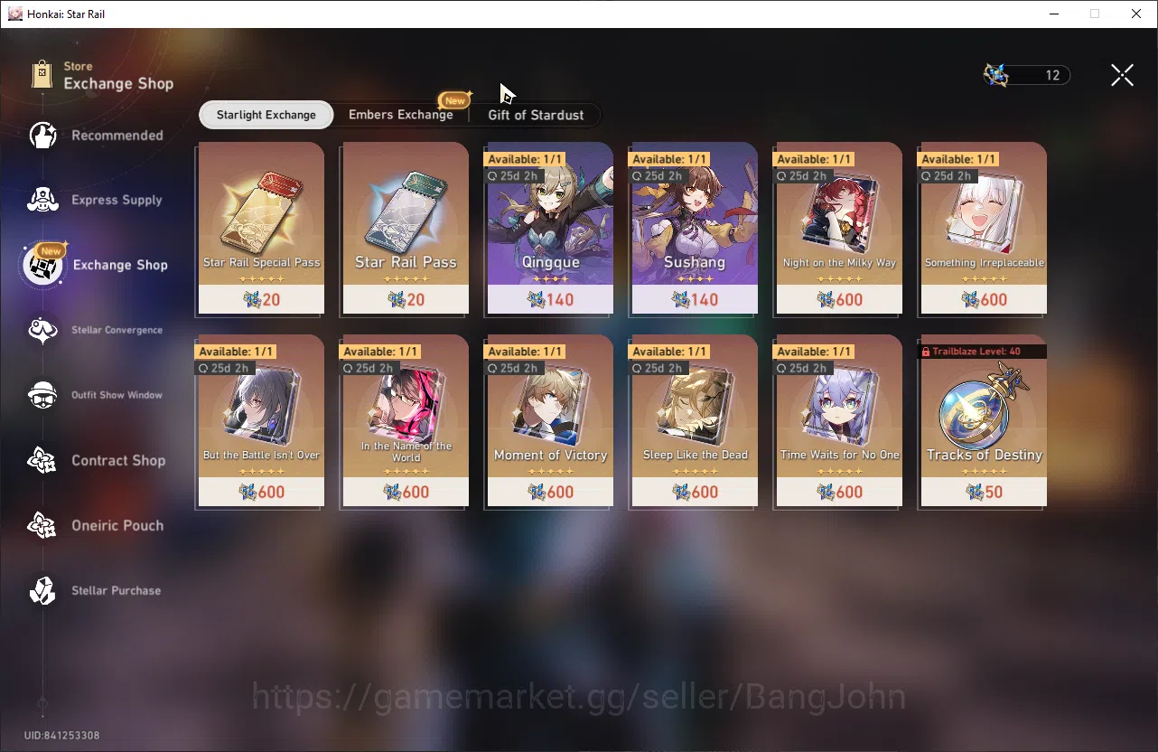 Honkai Star Rail Accounts ASIA | TL 29 | 4 Limit | 3 Golden Ticket | GCS On  image 12