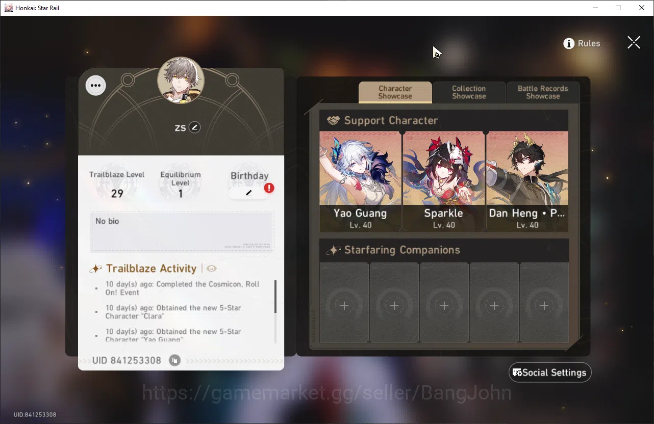 Honkai Star Rail Accounts ASIA | TL 29 | 4 Limit | 3 Golden Ticket | GCS On  image 18