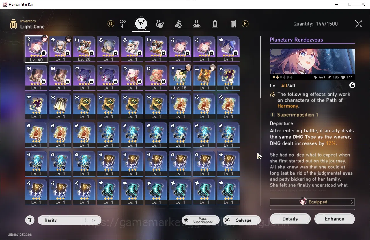 Honkai Star Rail Accounts ASIA | TL 29 | 4 Limit | 3 Golden Ticket | GCS On  image 4