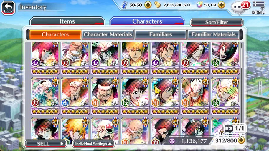 Bleach: Brave Souls Accounts [GLOBAL]50K Orb|Rukia 10th Anniv,Santa Society(Gis image 7