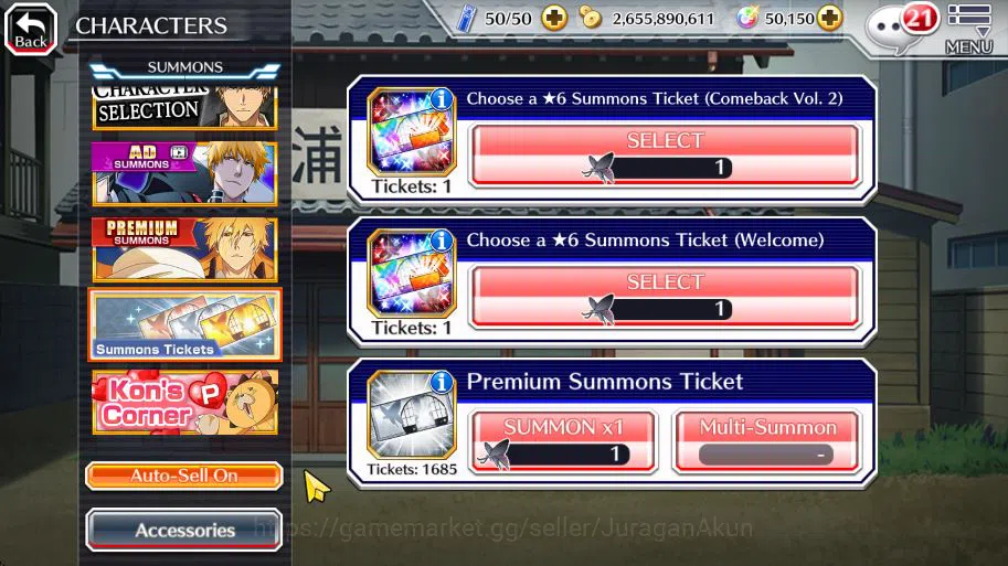 Bleach: Brave Souls Accounts [GLOBAL]50K Orb|Rukia 10th Anniv,Santa Society(Gis image 8