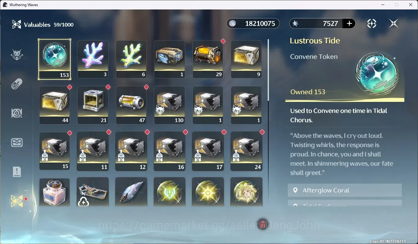 Wuthering Waves Accounts SEA|UL 48|Rank 5|1 Char Limited [Lucy R5 + Sign]+  image 18