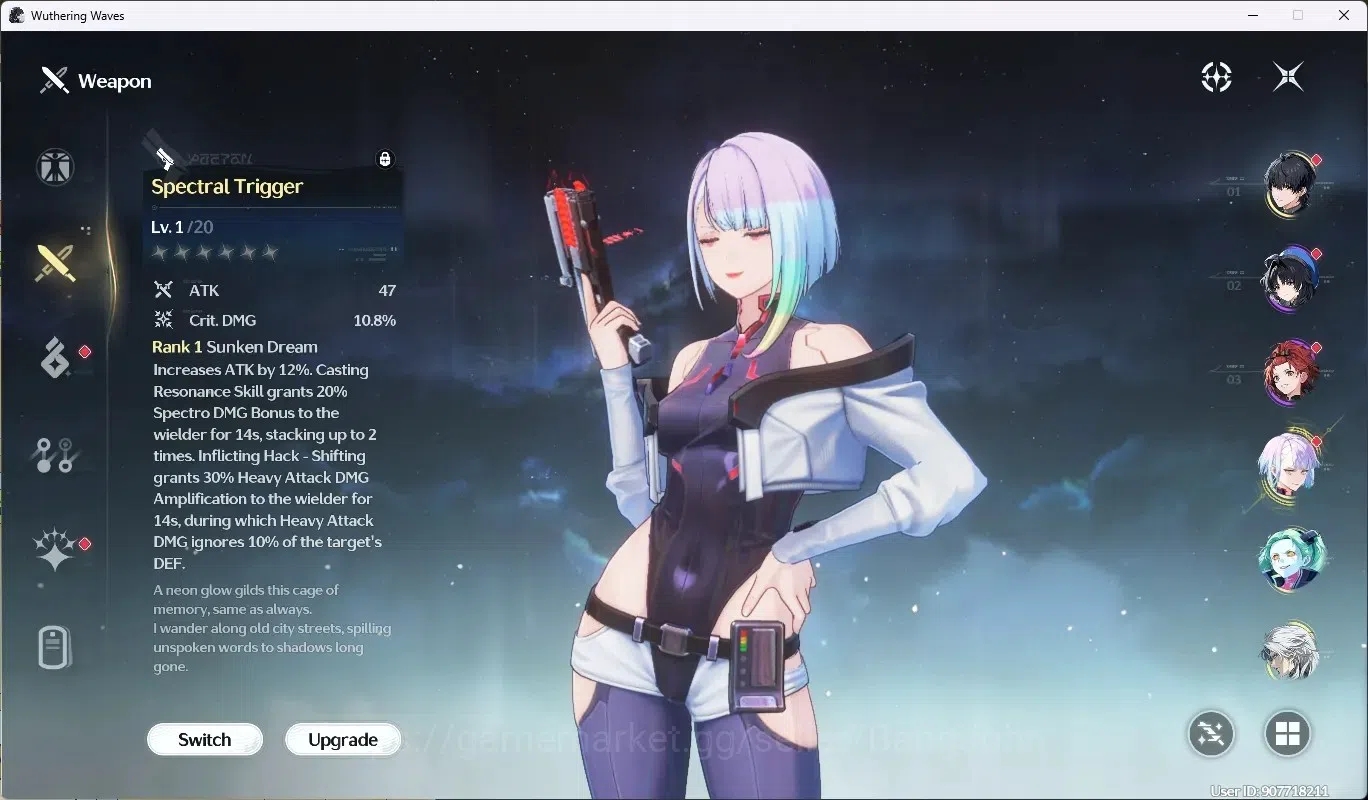 Wuthering Waves Accounts SEA|UL 48|Rank 5|1 Char Limited [Lucy R5 + Sign]+  image 4