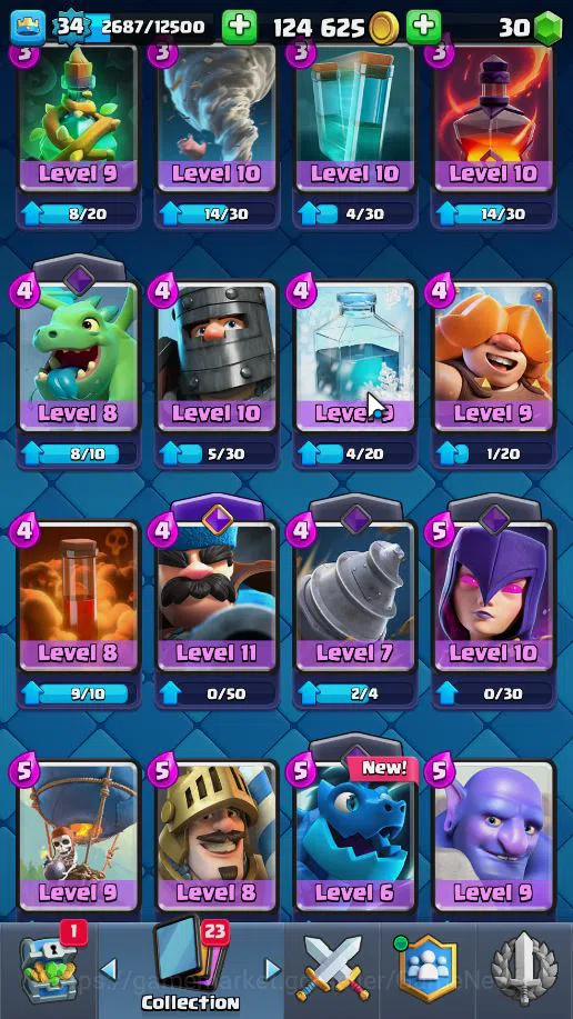 Clash Royale Accounts Lv 34|Trophy 8037|KTL 12|Limited Skin|Total Card 1 image 10