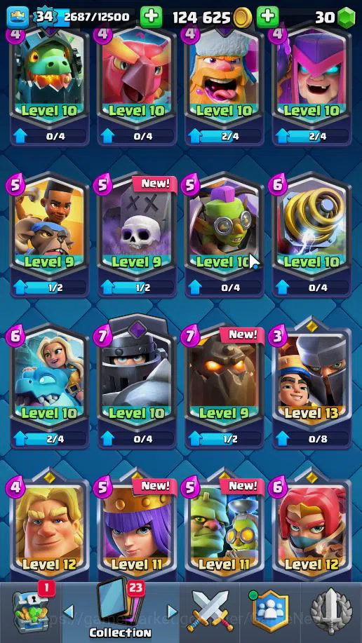 Clash Royale Accounts Lv 34|Trophy 8037|KTL 12|Limited Skin|Total Card 1 image 12