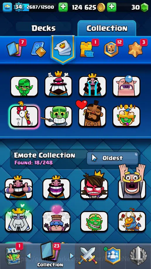 Clash Royale Accounts Lv 34|Trophy 8037|KTL 12|Limited Skin|Total Card 1 image 15