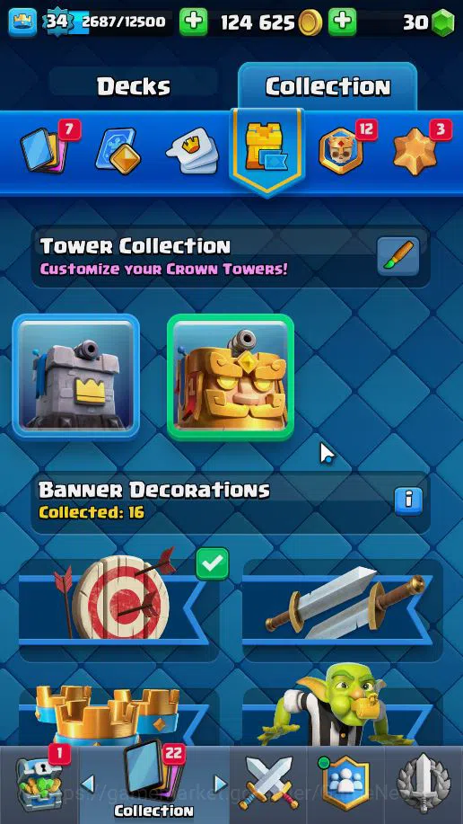 Clash Royale Accounts Lv 34|Trophy 8037|KTL 12|Limited Skin|Total Card 1 image 16
