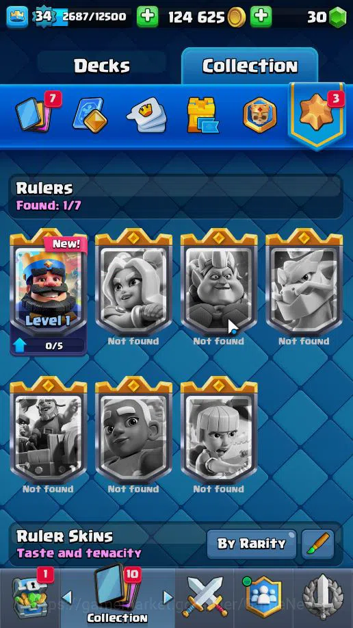 Clash Royale Accounts Lv 34|Trophy 8037|KTL 12|Limited Skin|Total Card 1 image 19