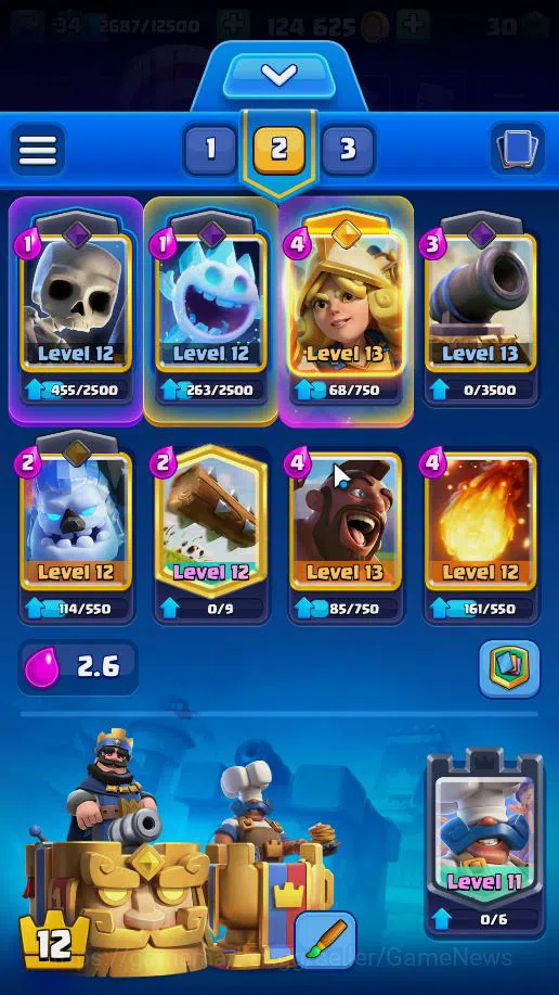 Clash Royale Accounts Lv 34|Trophy 8037|KTL 12|Limited Skin|Total Card 1 image 3