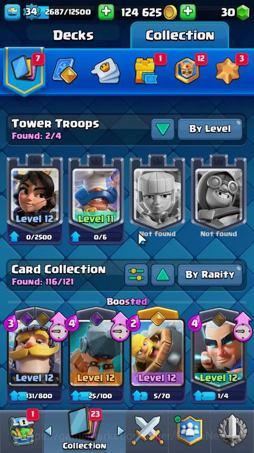 Clash Royale Accounts Lv 34|Trophy 8037|KTL 12|Limited Skin|Total Card 1 image 4