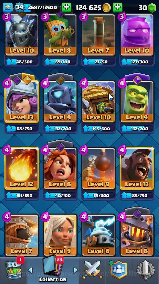 Clash Royale Accounts Lv 34|Trophy 8037|KTL 12|Limited Skin|Total Card 1 image 8