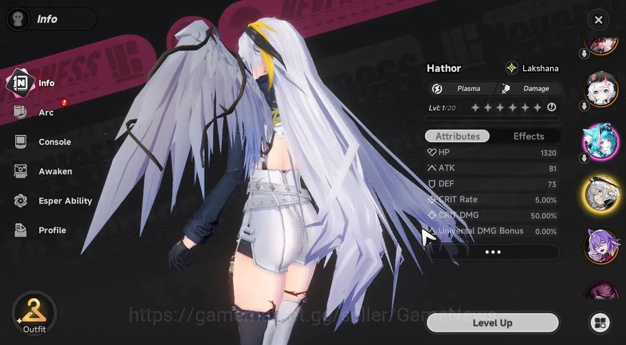 Neverness to Everness Accounts Global EU|HL 3|4 SSR [Hotori,Hathor,Sakiri,Fadia]+ image 3