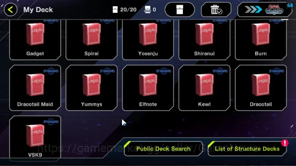 Yu-Gi-Oh! Master Duel Accounts Android|Lv 18|20 Deck|VSK9,Yummys,ElfNote,Kewl,Dra image 3
