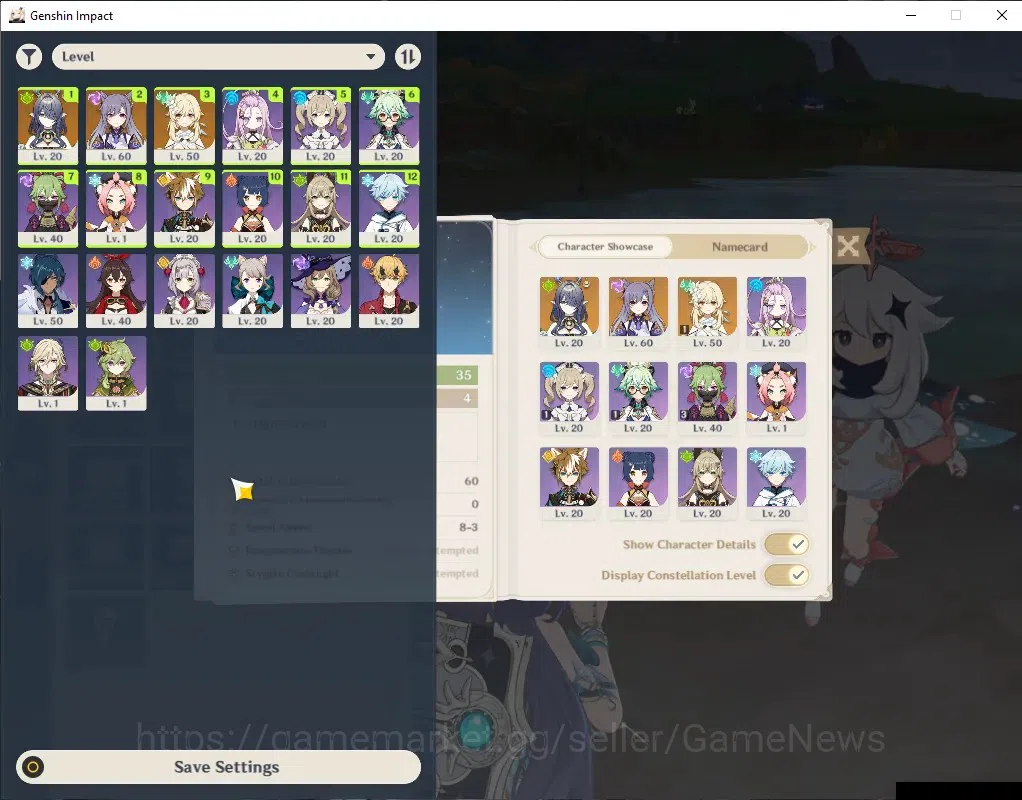 Genshin Impact Accounts Others ASIA|AR 35|1 Limited (Lauma) + 1 Standard (Keqing)|Low Quest|Reunion ON|All Unset|Female 1