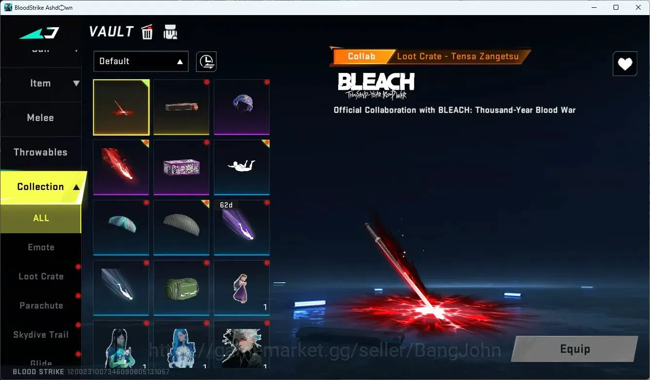 Blood Strike Accounts ASIA  | Limited AR97-Ascendant | 9 Legendary Skins image 11