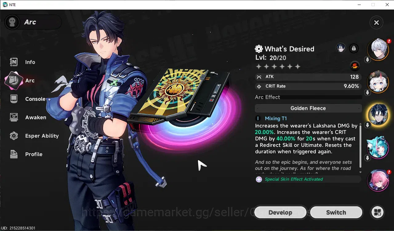 Neverness to Everness Accounts GLOBAL EU|HL 6|2 SSR 1 Limited Chaos+Sign,Sakiri|+ image 3