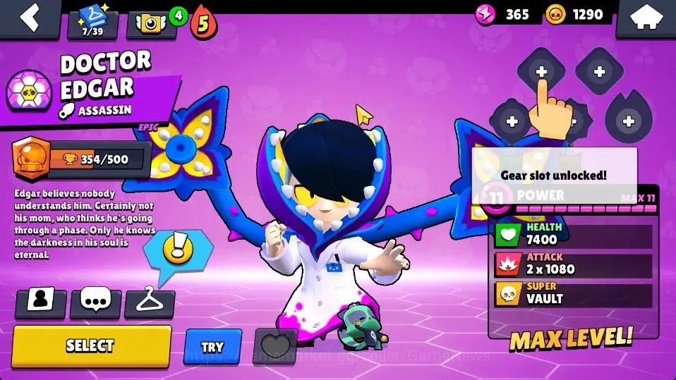Brawl Stars Accounts 1019 Trophy|15 Brawlers 3 Max Lvl [Edgar,Tick,Shel image 12