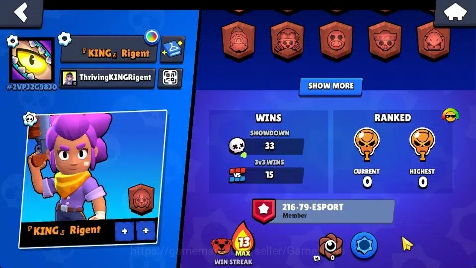 Brawl Stars Accounts 1019 Trophy|15 Brawlers 3 Max Lvl [Edgar,Tick,Shel image 4