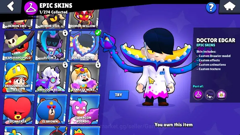 Brawl Stars Accounts 1019 Trophy|15 Brawlers 3 Max Lvl [Edgar,Tick,Shel image 8