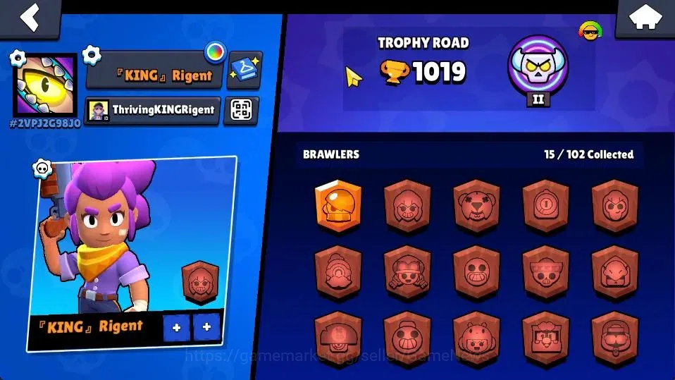 Brawl Stars Accounts 1019 Trophy|15 Brawlers 3 Max Lvl [Edgar,Tick,Shel image 9