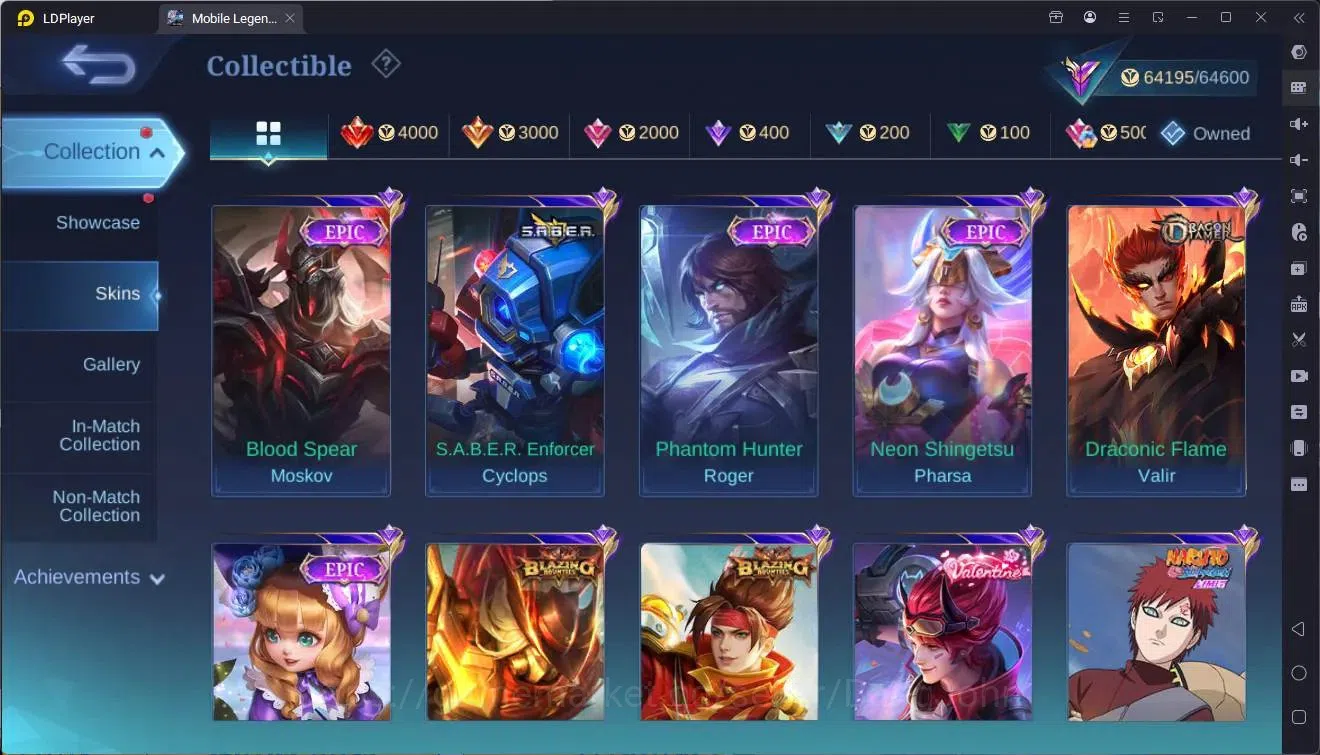 Mobile Legends: Bang Bang Accounts Global|Hero 132|Skin 309|Renowned|KOF Karina|Soul  image 11