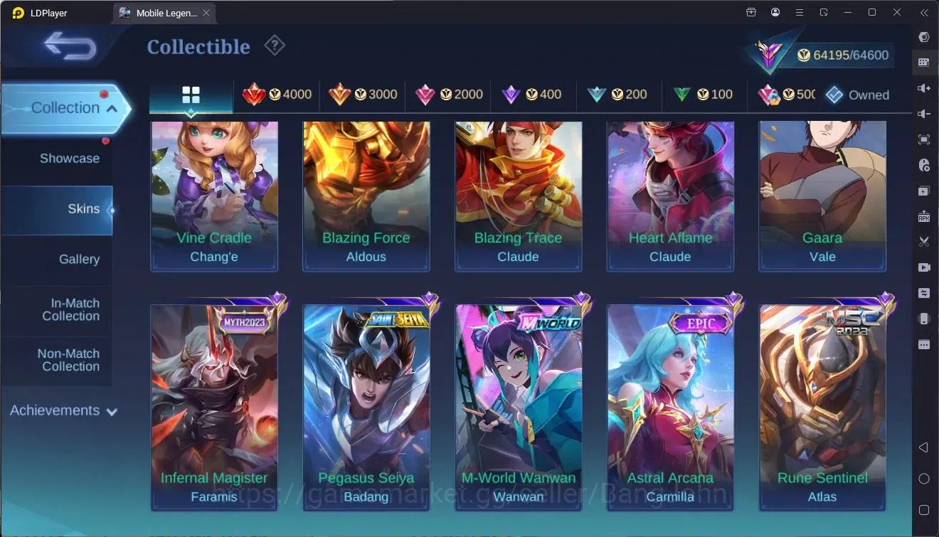 Mobile Legends: Bang Bang Accounts Global|Hero 132|Skin 309|Renowned|KOF Karina|Soul  image 13