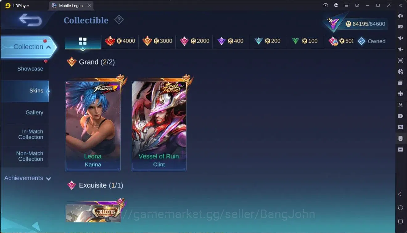 Mobile Legends: Bang Bang Accounts Global|Hero 132|Skin 309|Renowned|KOF Karina|Soul  image 7