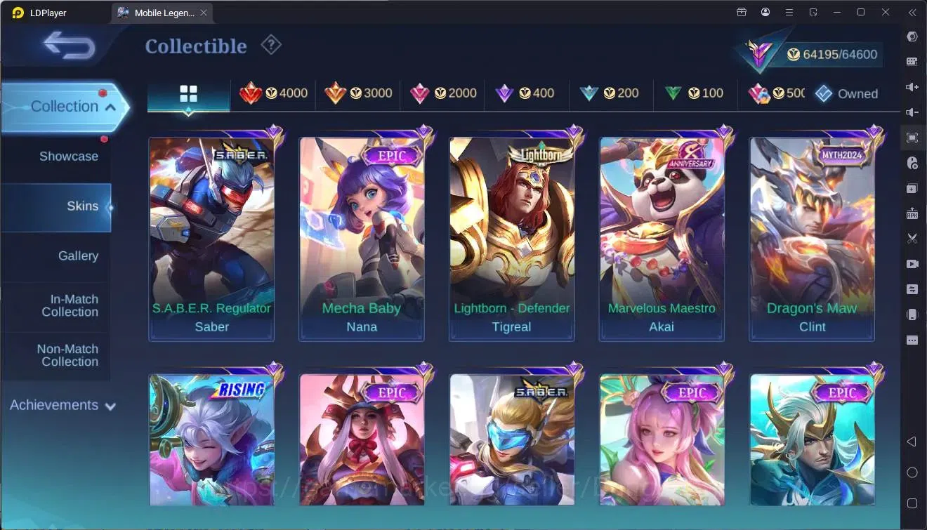 Mobile Legends: Bang Bang Accounts Global|Hero 132|Skin 309|Renowned|KOF Karina|Soul  image 9