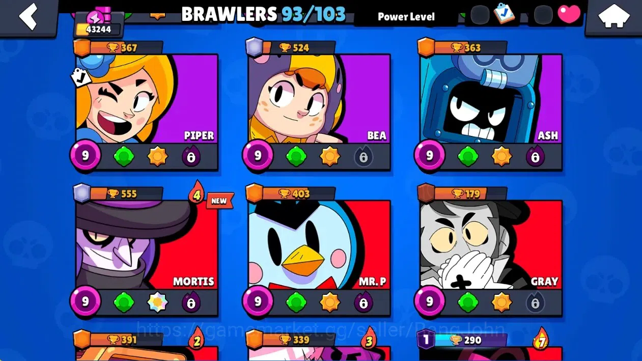 Brawl Stars Accounts Global|43244 Thropy|93 Brawlers-25 Max Lvl|24 Hype image 10