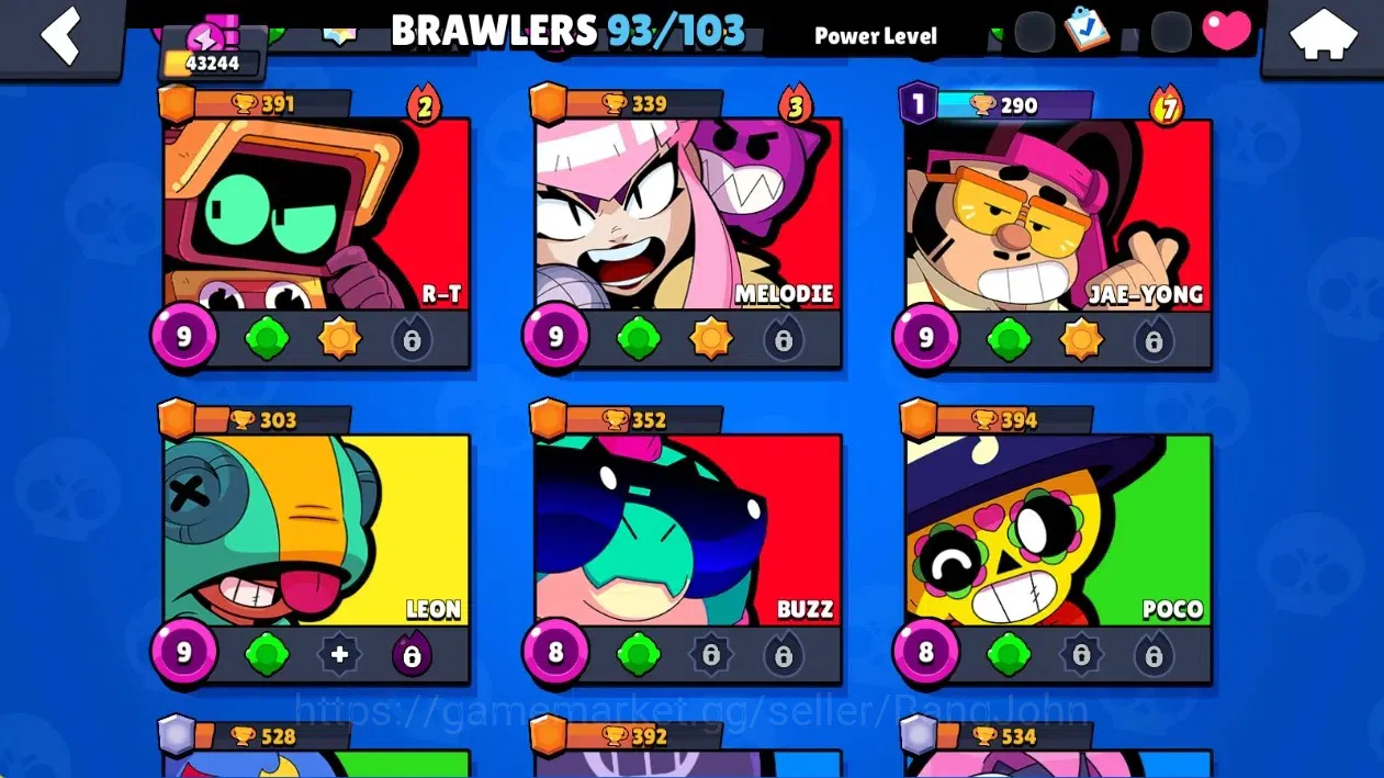 Brawl Stars Accounts Global|43244 Thropy|93 Brawlers-25 Max Lvl|24 Hype image 11