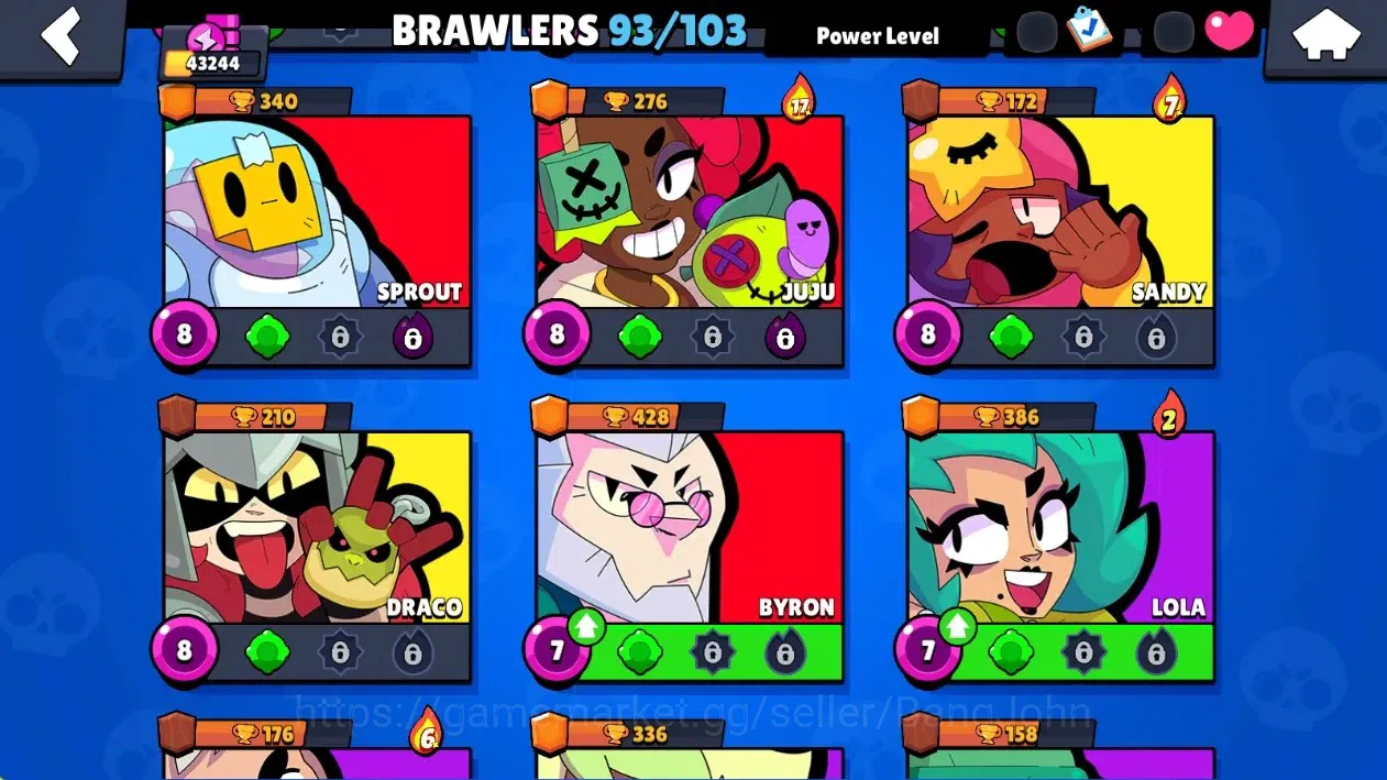 Brawl Stars Accounts Global|43244 Thropy|93 Brawlers-25 Max Lvl|24 Hype image 15