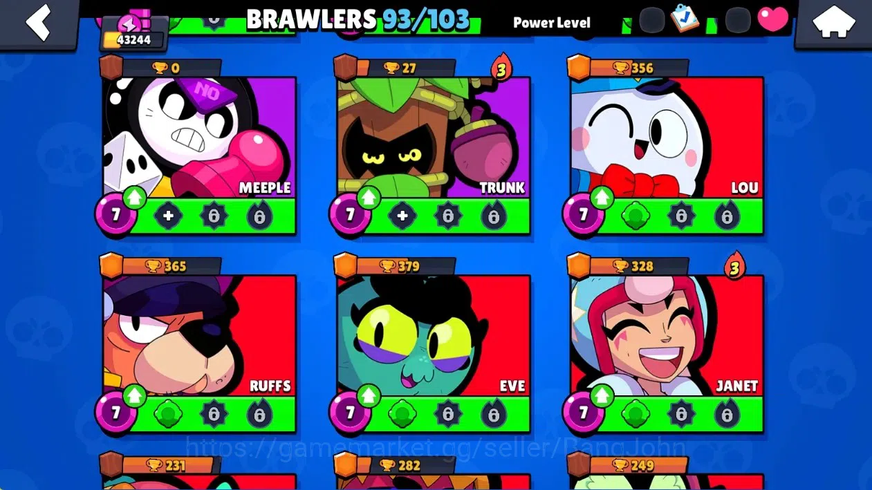 Brawl Stars Accounts Global|43244 Thropy|93 Brawlers-25 Max Lvl|24 Hype image 17
