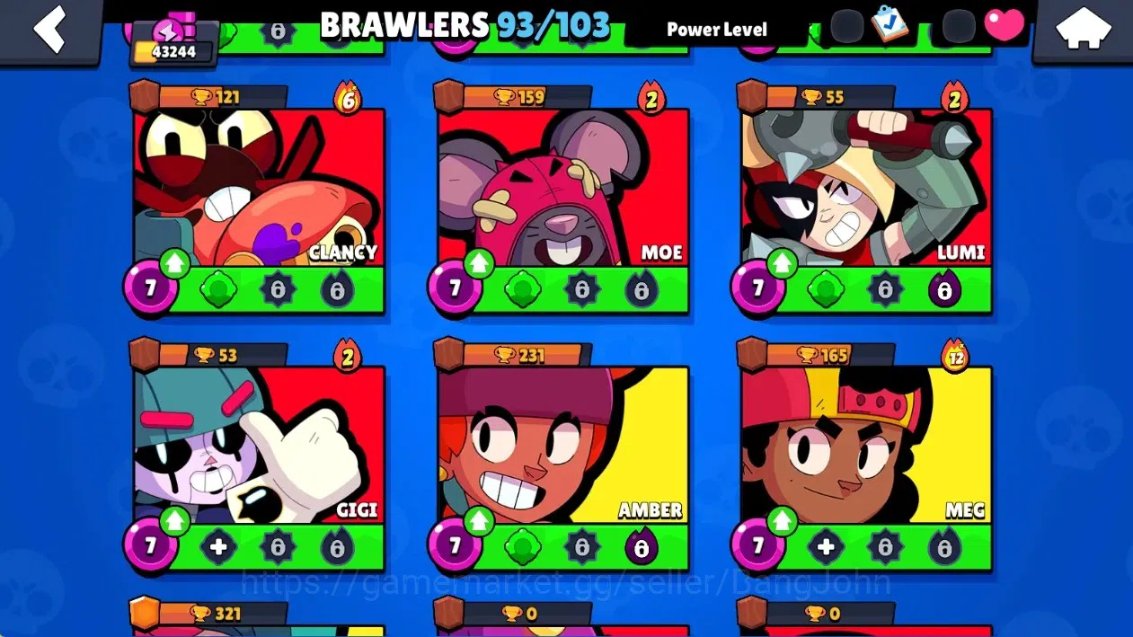 Brawl Stars Accounts Global|43244 Thropy|93 Brawlers-25 Max Lvl|24 Hype image 19