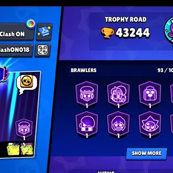 Brawl Stars Accounts Global|43244 Thropy|93 Brawlers-25 Max Lvl|24 Hype image 1