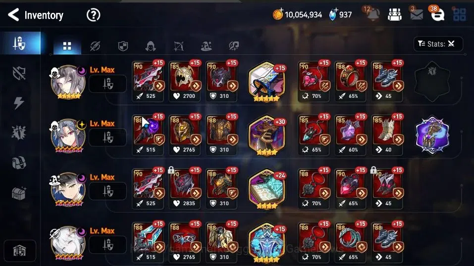 Epic Seven Accounts High-End GLOBAL|UnVerif|11 ML(Salome,LOTScales,RoLight,Zio,SE Celine,Etc)+Rinak[SPD,Setsuka,TA Coli,AS 19