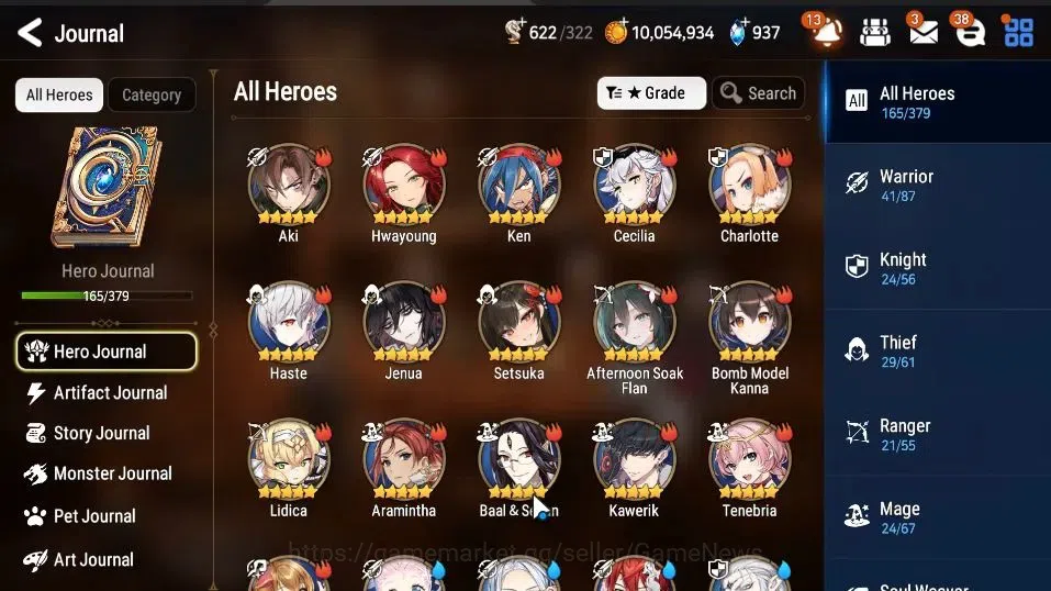 Epic Seven Accounts High-End GLOBAL|UnVerif|11 ML(Salome,LOTScales,RoLight,Zio,SE Celine,Etc)+Rinak[SPD,Setsuka,TA Coli,AS 5