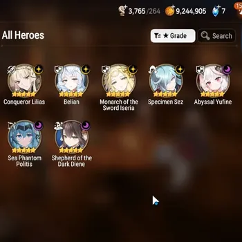 Epic Seven Accounts High-End Global UnVerif|NewEra|7 ML(Belian,Shepherd,MS Iseria,Etc)+Haru,Cermia,Setsuka,TA Coli,Etc|76K