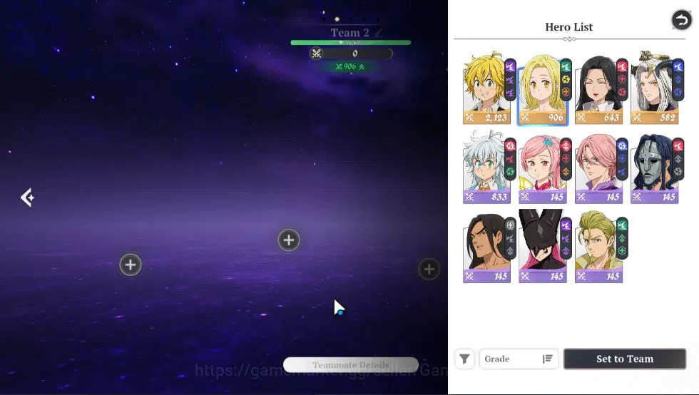 The Seven Deadly Sins: Origin Accounts SEA |4 SSR| Meliodas P1,Elaine,Drake,Guila + SSR S image 3