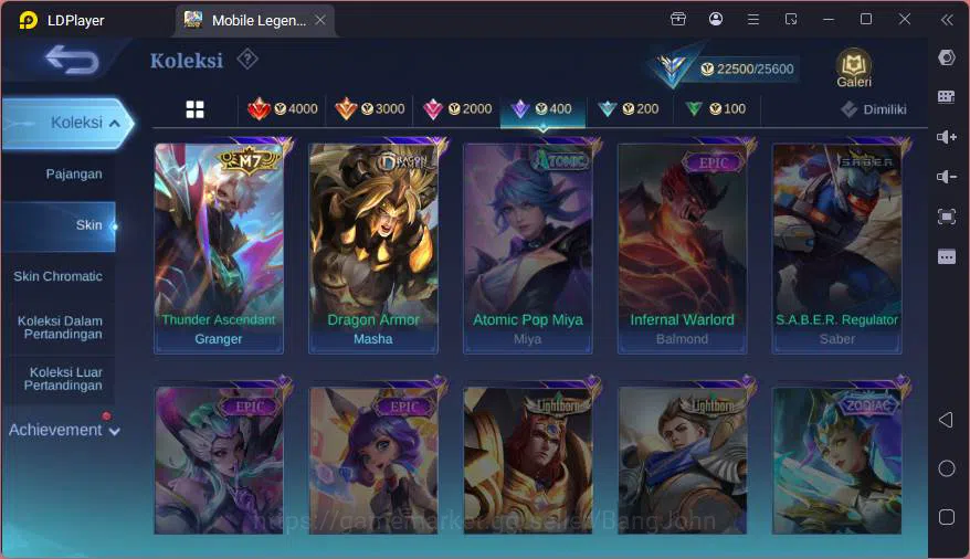 Mobile Legends: Bang Bang Accounts GLOBAL|Hero 84|Skin 101|Prime Granger,SB Cyclops,B image 14