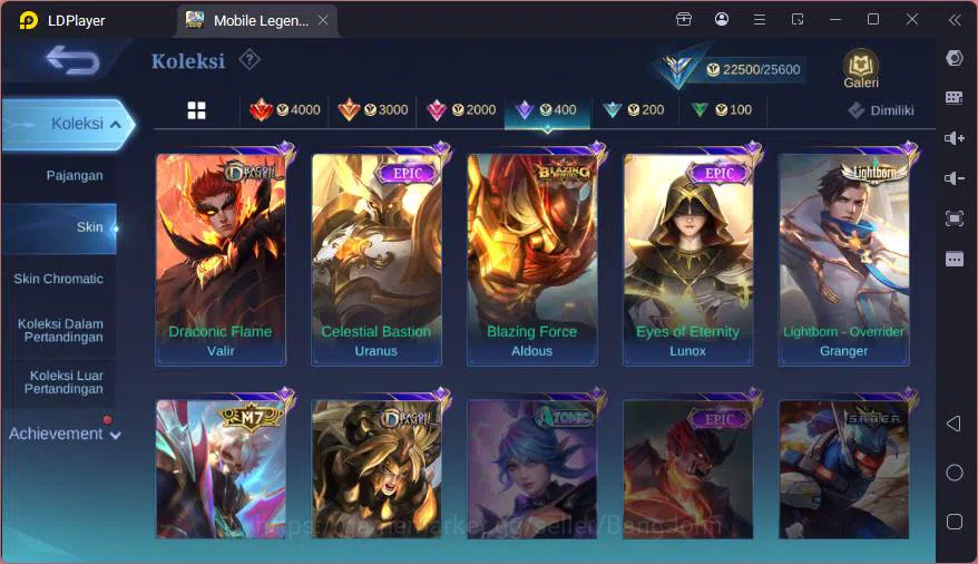Mobile Legends: Bang Bang Accounts GLOBAL|Hero 84|Skin 101|Prime Granger,SB Cyclops,B image 15