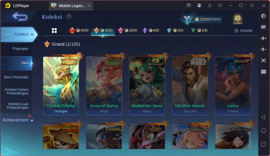 Mobile Legends: Bang Bang Accounts GLOBAL|Hero 84|Skin 101|Prime Granger,SB Cyclops,B image 17
