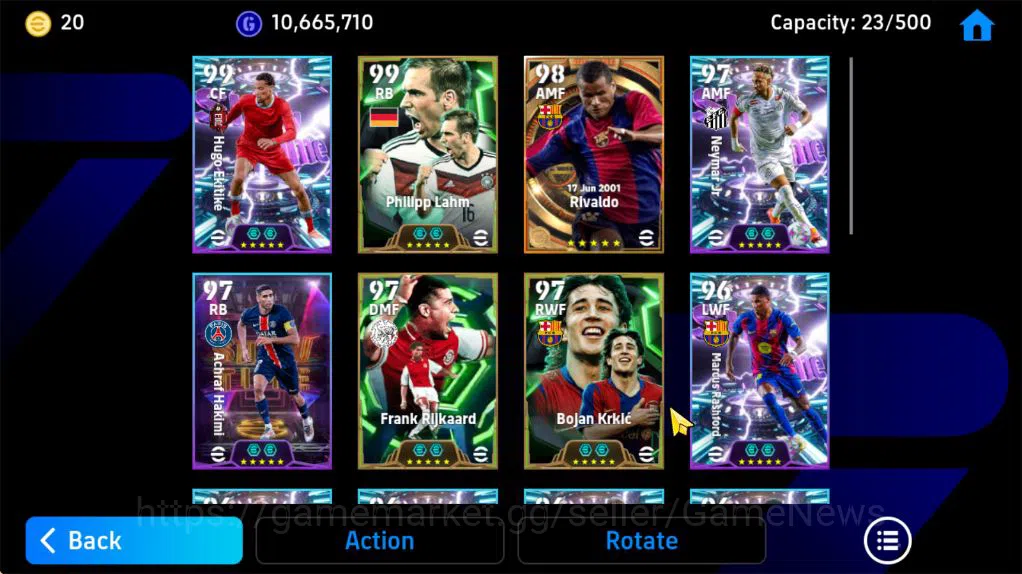 eFootball Accounts Mobile|[BigTime Rivaldo]Neymar,Desire Doue[BlitzCu image 5
