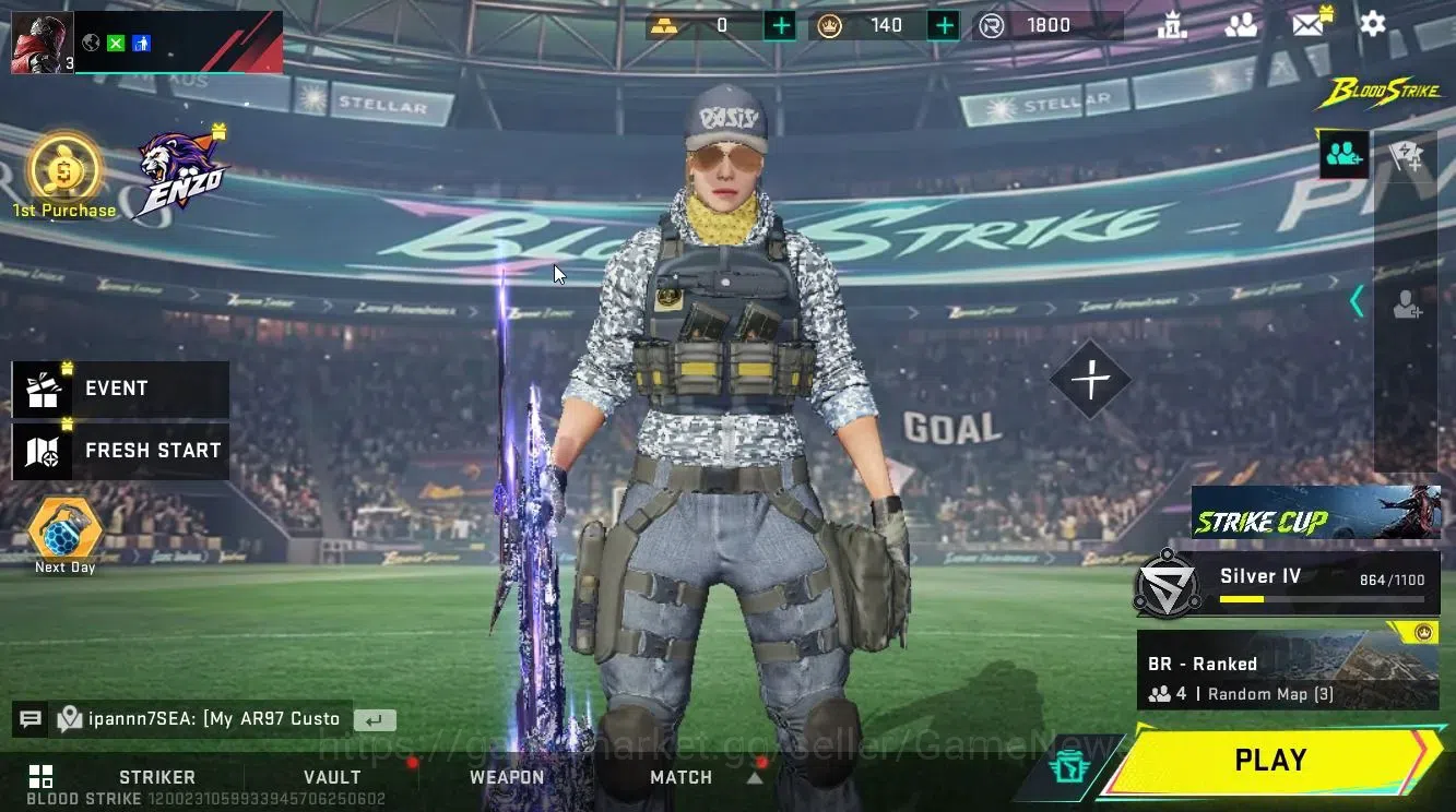 Blood Strike Accounts ASIA|ULTRA Striker[ZERO-Agent Zero,Gold Stash Vouc image 14